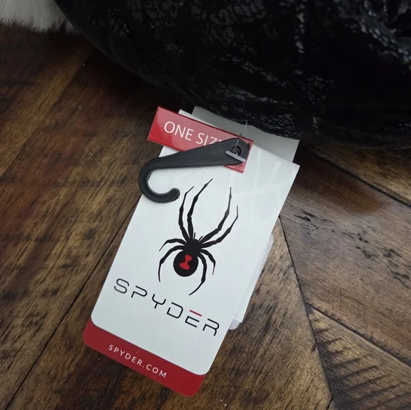 Spyder Women's Quilted Black and White Faux Fur Trapper Style Winter Hat - Picture 5 of 11